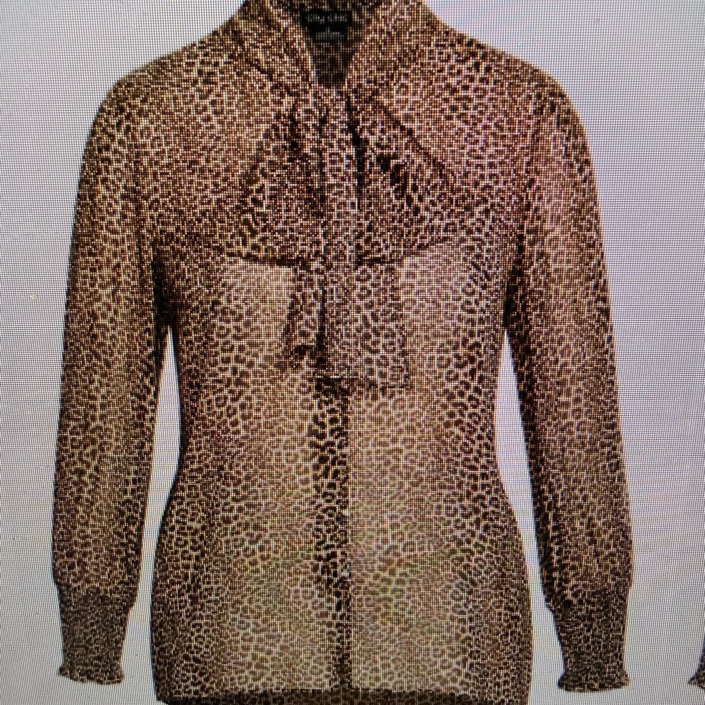 Citychic Leopard Print Sheer Blouse